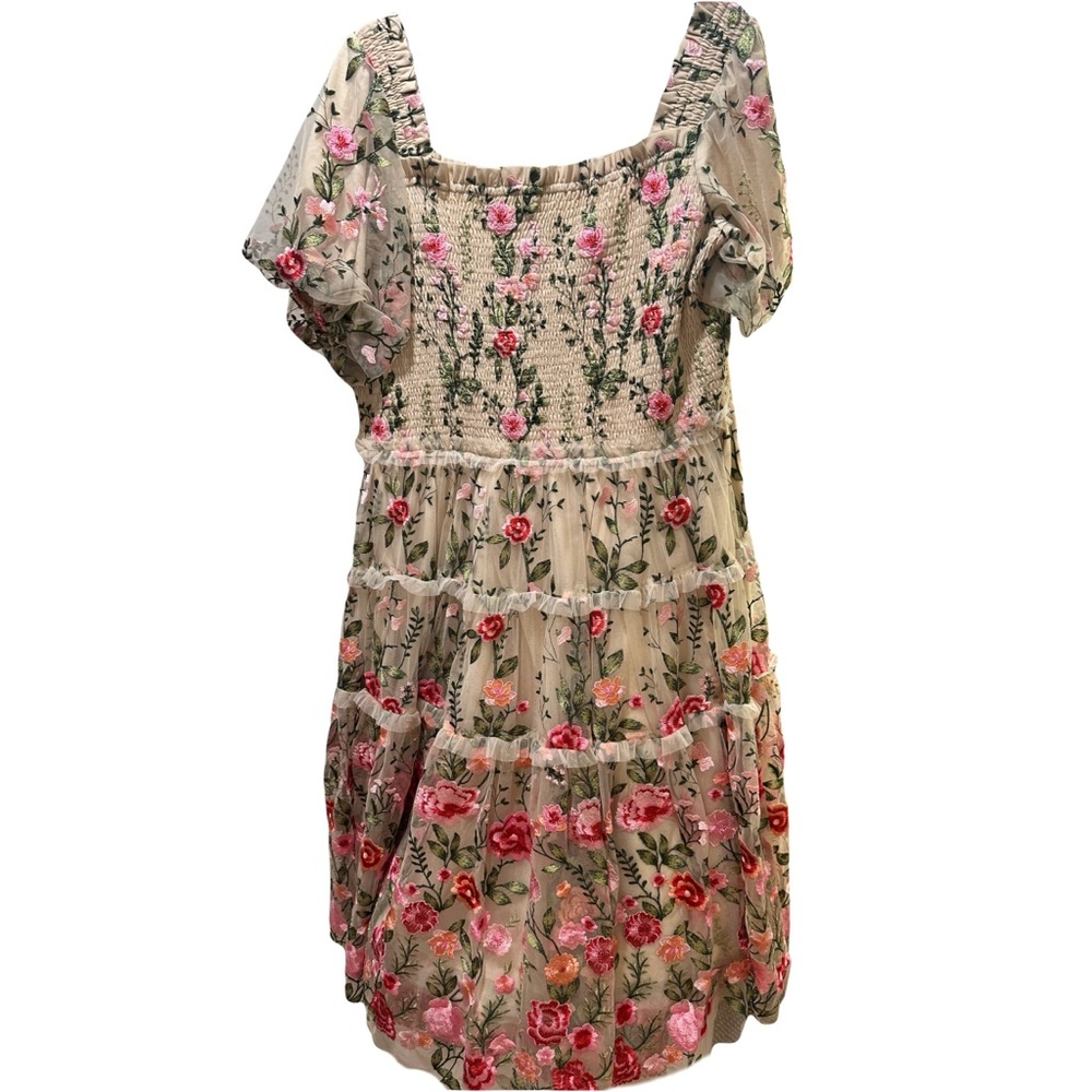 JessaKae Rose Cream Midi Dress 3X WORN ONCE